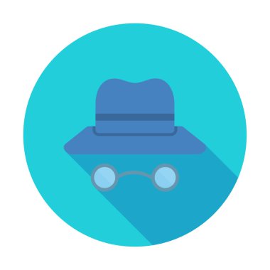 Basit Incognito simgesi, vektör illüstrasyonu