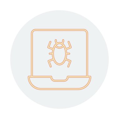 dizüstü bilgisayar simgesi, vektör illüstrasyonu basit tasarım