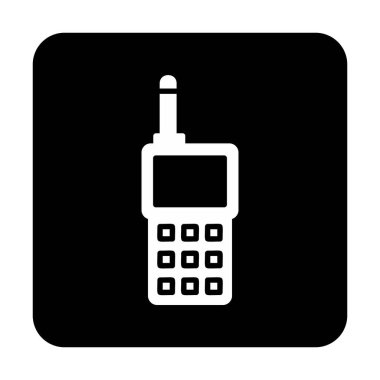 walkie talkie modern ikon vektör çizimi                                