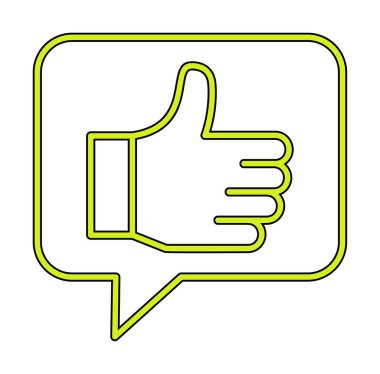 başparmak yukarı Web simgesi, vektör çizim                   