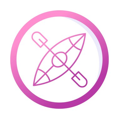 Basit Kano Teknesi simgesi, vektör illüstrasyonu