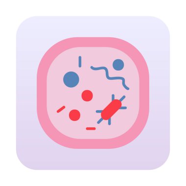 Hücre simgesi, vektör illüstrasyonu