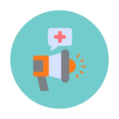 Basit Pazarlama Kampanyası simgesi, vektör illüstrasyonu