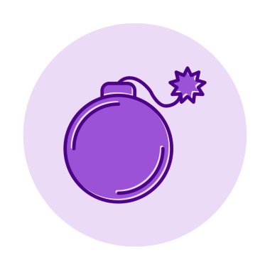 karikatür bombası, vektör illüstrasyonu