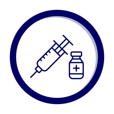 Basit insülin simgesi, vektör illüstrasyonu