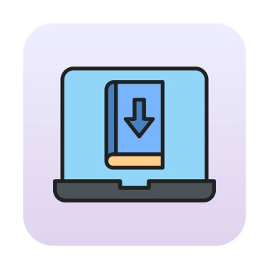 Kitap simgesi, vektör illüstrasyon tasarımı indir 