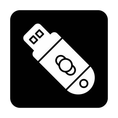 usb flash disk simgesinin vektör çizimi 