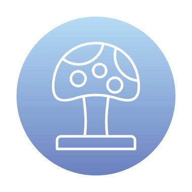 Mushroom icon, vector illustration simple design