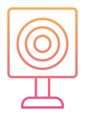 Askeri Hedef ikonu vektör çizimi