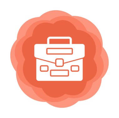 Portföy düz vektör simgesi