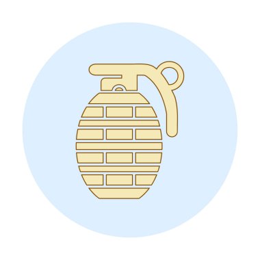 El bombası ağ simgesi, vektör illüstrasyonu