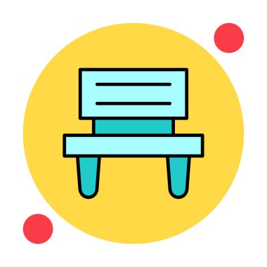 bank simgesi, vektör illüstrasyonu basit tasarım