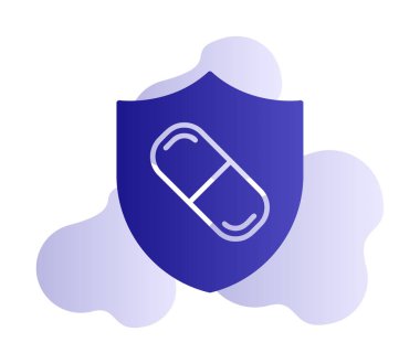 medical shield icon vector illustration 