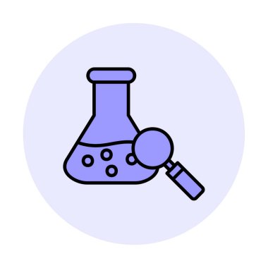 Araştırmacı simgesi beyaz arkaplanda izole edildi 