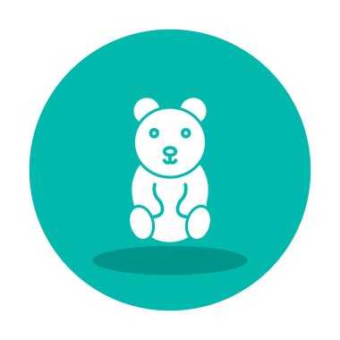 Oyuncak ayı ikonu vektör çizimi