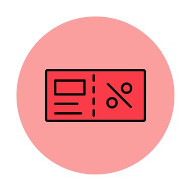 Faturacı Kara Cuma ikon vektör illüstrasyonu  