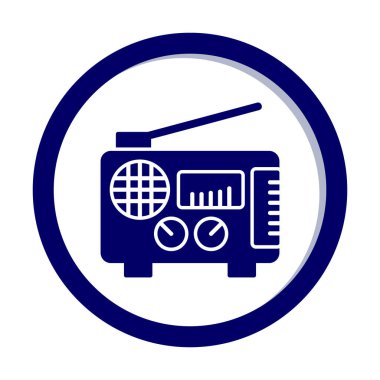 radyo ikonu. özet çizim vektörü 