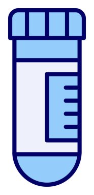 test tüpü modern simge vektör çizimi