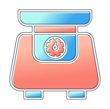 ölçekli düz simge, vektör illüstrasyonu