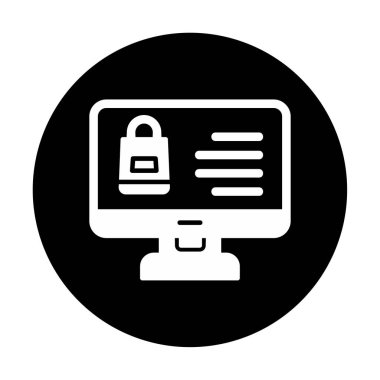 ekran simgesi, vektör illüstrasyonunu izle