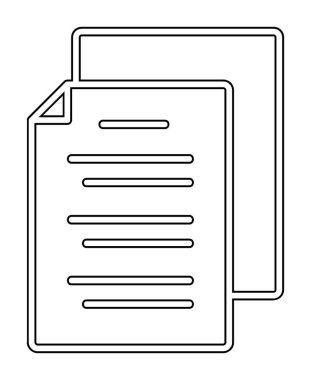 belgelerin vektör çizimi simgesi  