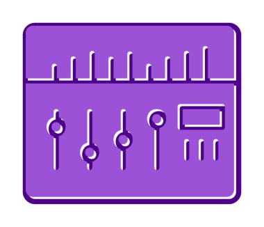 Modern Ses Karıştırıcı simgesinin vektör çizimi              