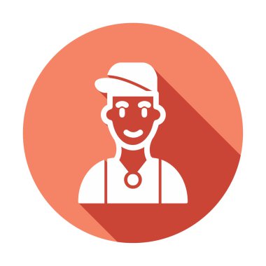 Hip Hop Man ikon vektör illüstrasyonu