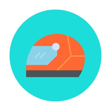 Kask simge vektör çizim yarış                 