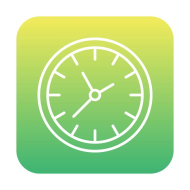 Saat simgesi, vektör illüstrasyonu, zaman simgesi 