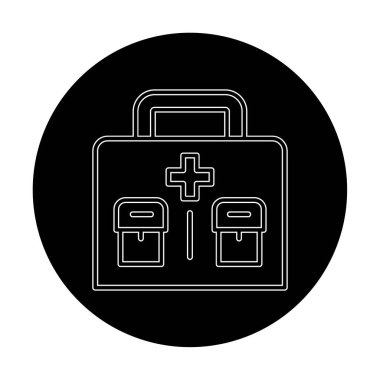 İlk yardım kiti vektör illüstrasyonu