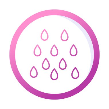 yağmur simgesi, vektör illüstrasyonu  