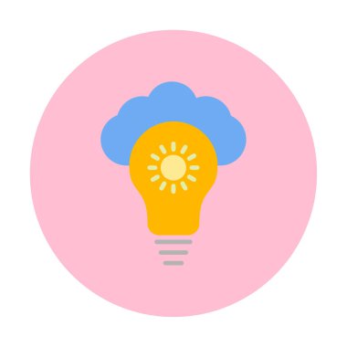 Bulut vektör ikonu. düz biçim tasarımı.