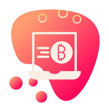 dizüstü bilgisayar simgesi, vektör illüstrasyonu basit tasarım