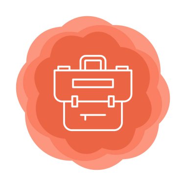 Portföy düz vektör simgesi