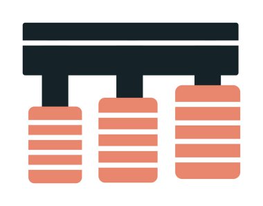 Araba pedalları web tasarım ikonu. Beyaz arkaplanda vektör illüstrasyonu