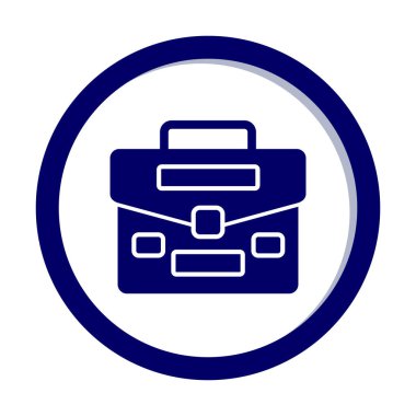 Portföy düz vektör simgesi