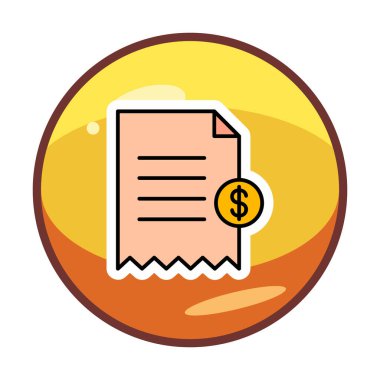 Alışveriş Alımı simgesi vektör illüstrasyonu