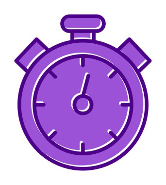 düz yaratıcı kronometre vektör çizimi