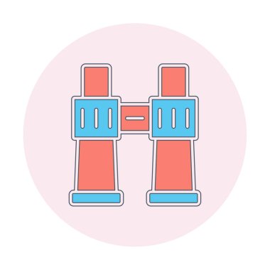 binoküler ikon vektör çizimi