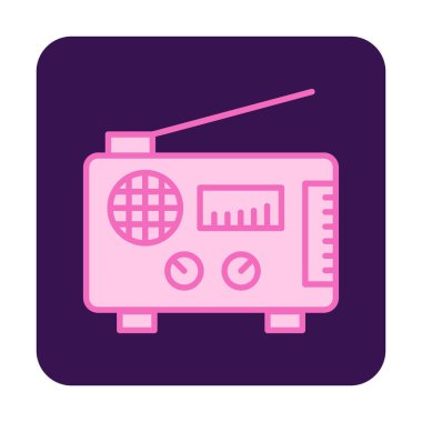 radyo ikonu. özet çizim vektörü 