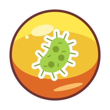 amoeba simge vektör illüstrasyon tasarımı