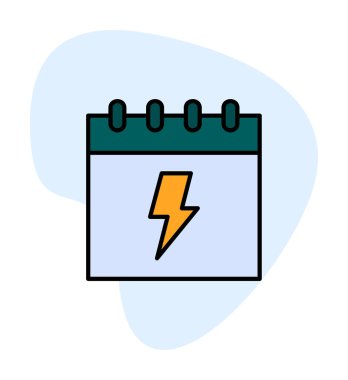 Takvim simgesi, vektör illüstrasyonu basit tasarım