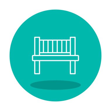 bank simgesi, vektör illüstrasyonu basit tasarım