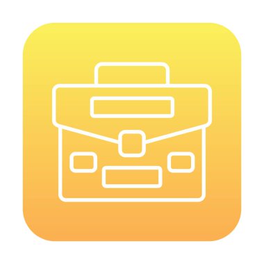 Portföy düz vektör simgesi