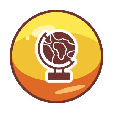 Dünya küre vektör çizimi tasarımı