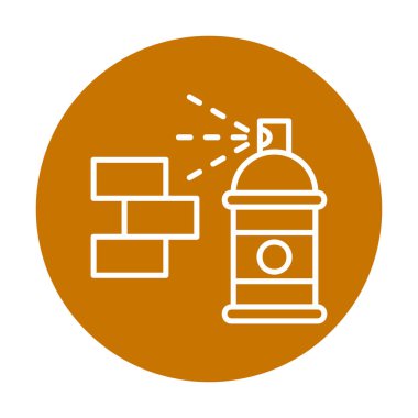 Graffiti web simgesi, vektör illüstrasyonu 