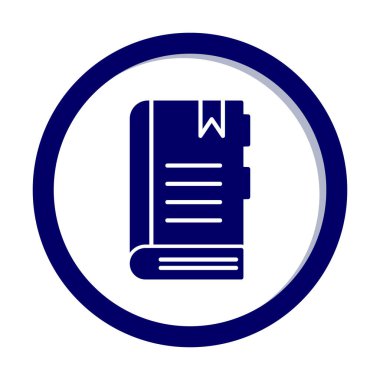 kitap simgesi, vektör illüstrasyonu basit tasarım