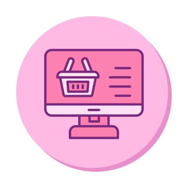 çevrimiçi alışveriş vektörü tasarımı                        