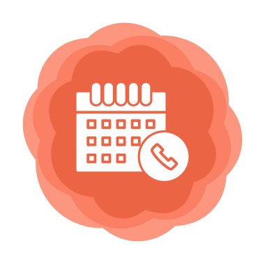 Takvim simgesi, vektör illüstrasyonu basit tasarım