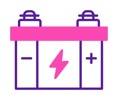 araba aküsü vektör illüstrasyonu